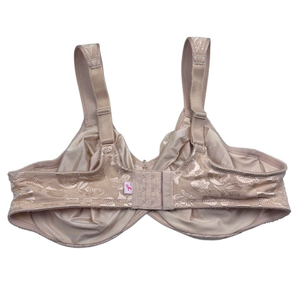 WACOAL 85567 SAND NUDE CALLA LILY JACQUARD AWARENESS UNDERWIRE BRA 42D - Picture 4 of 12